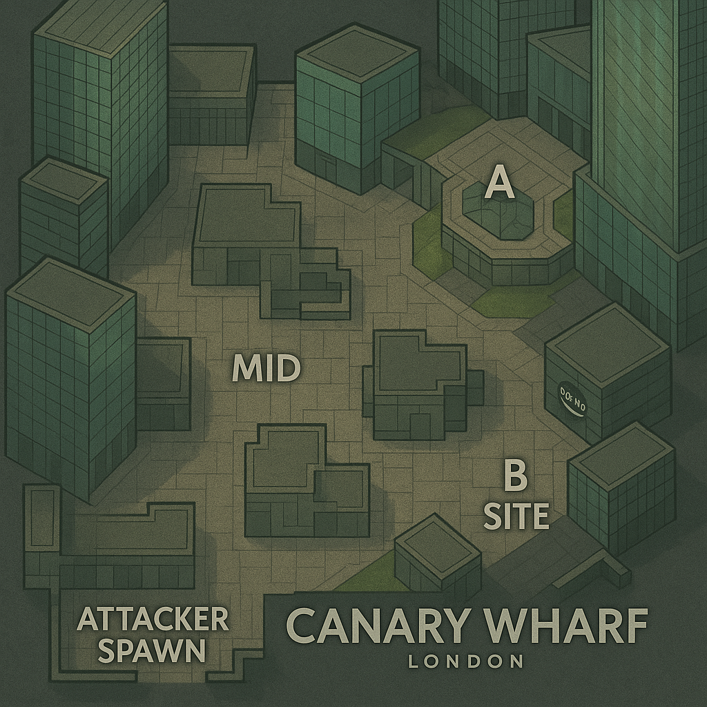 Harita: Canary Wharf/londra